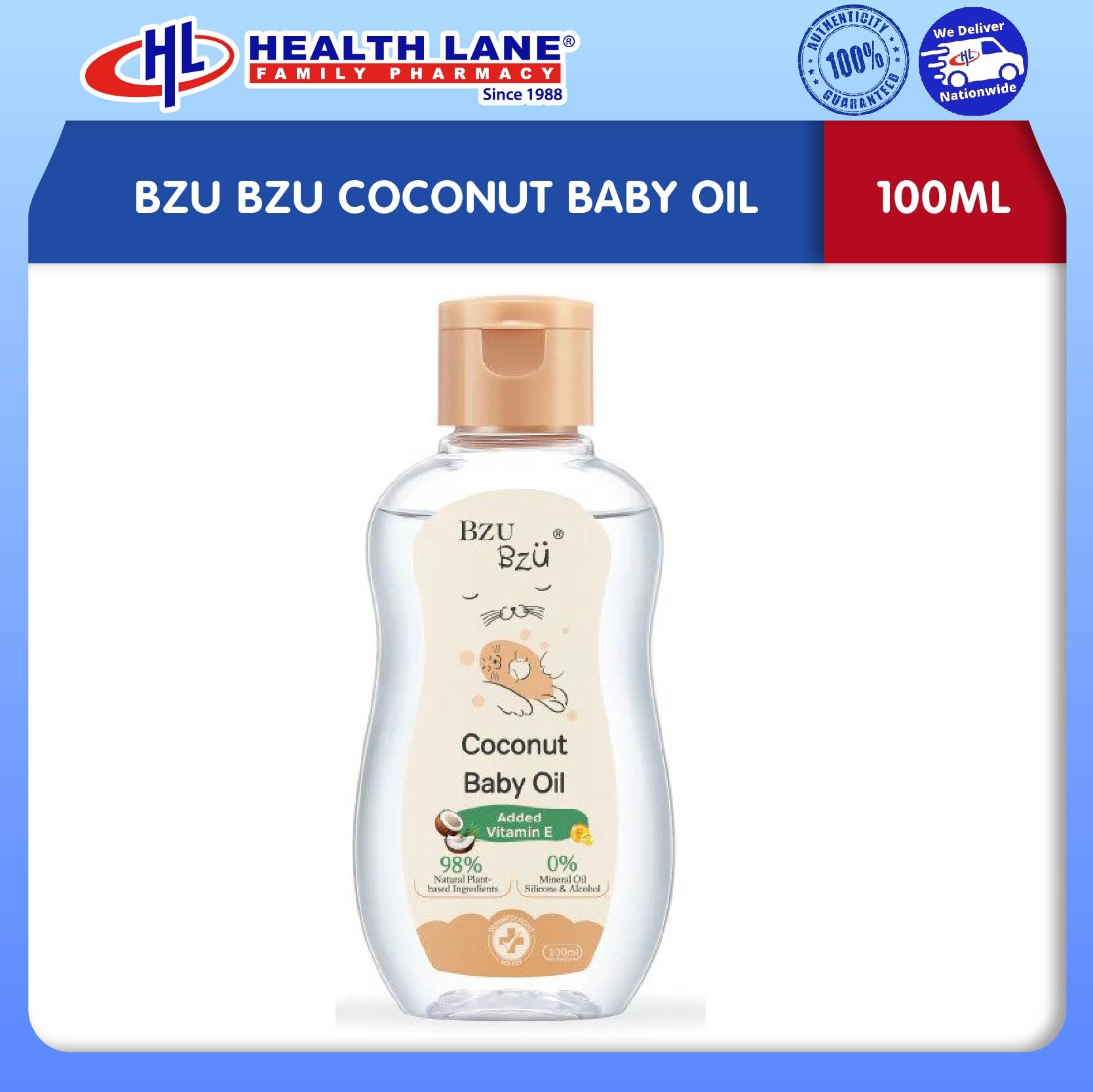 BZU BZU COCONUT BABY OIL (100ML)